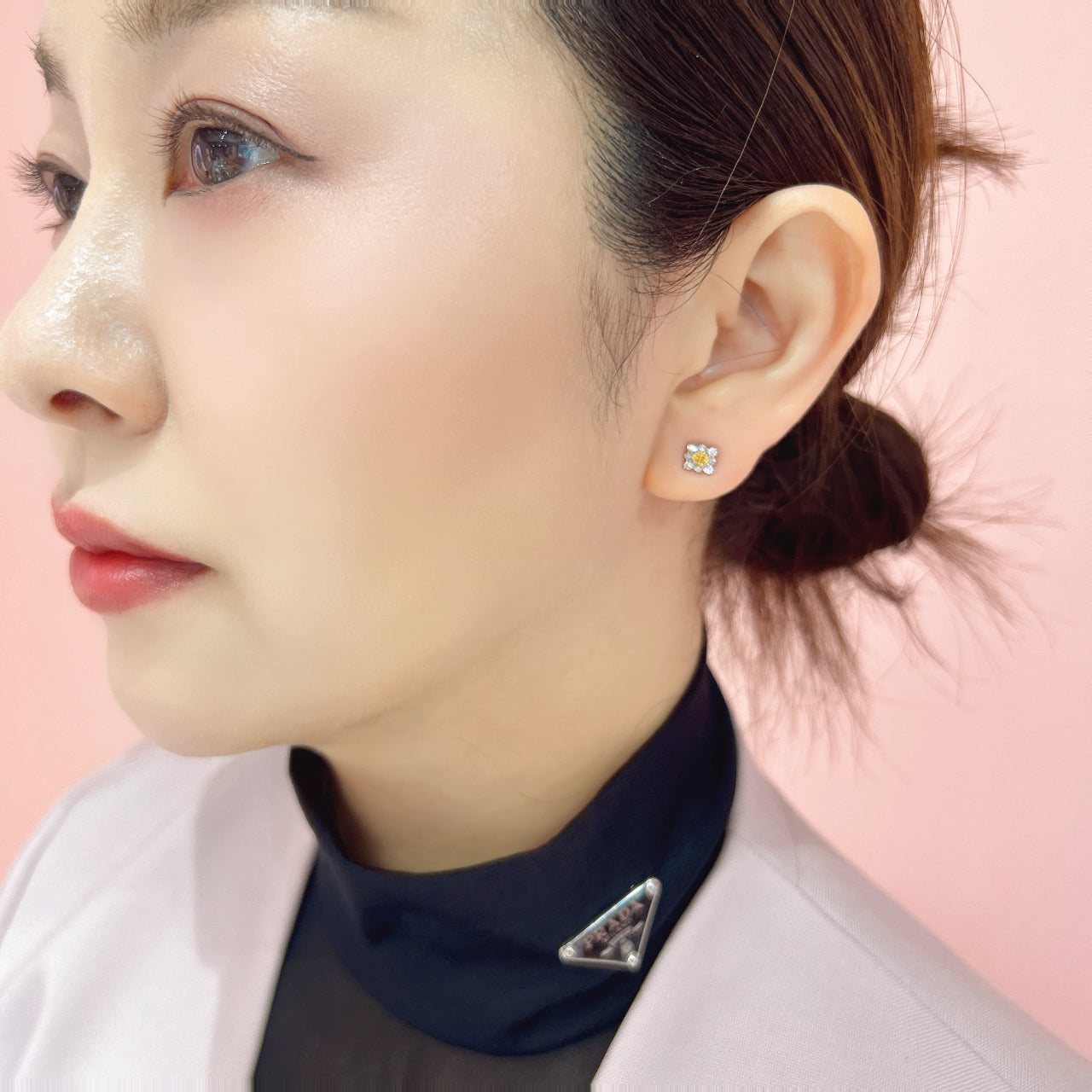 イエローダイヤ 0.16ct前後×2 PT ピアス 〜VIVID YELLOW|AYAKO SAKURAI(櫻井 彩子(サクライ アヤコ))公式通販サイト